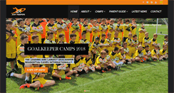 Desktop Screenshot of goalkeepercamps.co.uk